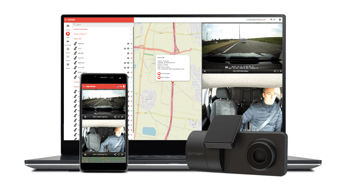 Dash Camera with Live Streaming LoneStar Tracking®